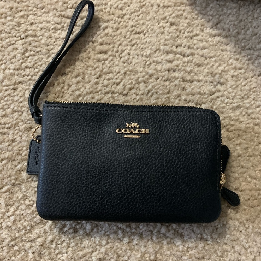 Coach double pocket wrislet